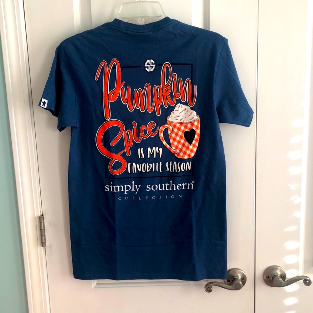 Simply Southern Pumpkin Spice season t-shirt Small